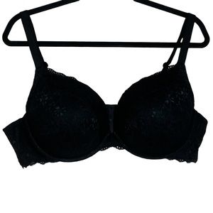 torrid Black Lace Push Up Plunge - 46C